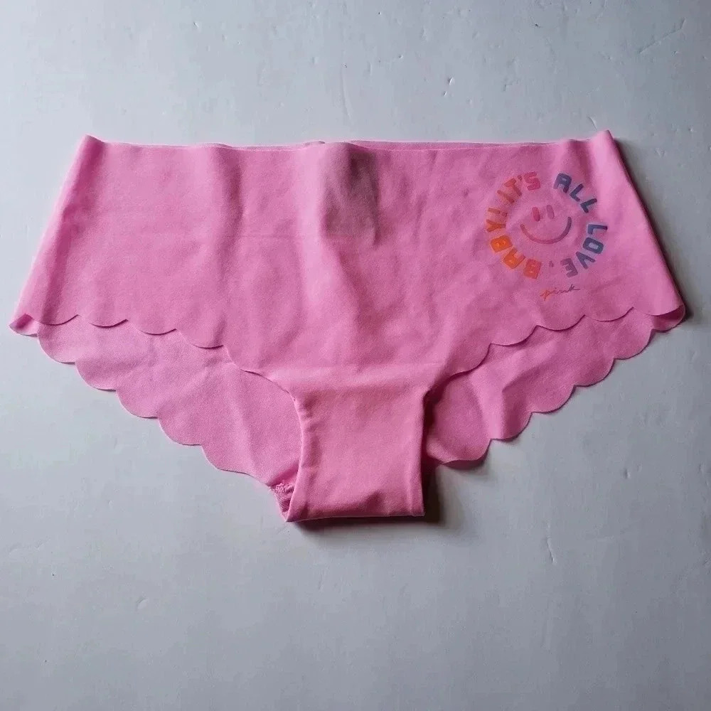 -PINK neon bubble with graphic panty size small